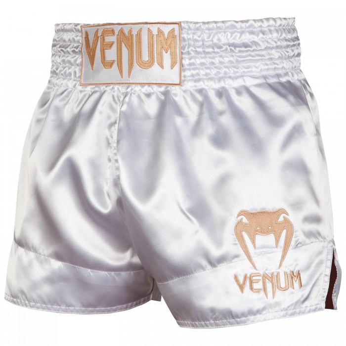 Муай Тай Шорти - Venum Muay Thai Shorts Classic - White/Gold​
